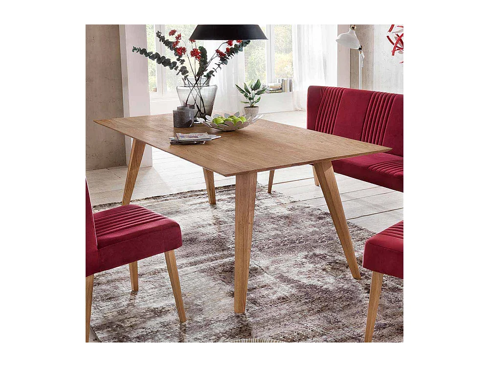 Esszimmertisch aus Eiche Massivholz Mid Century Design