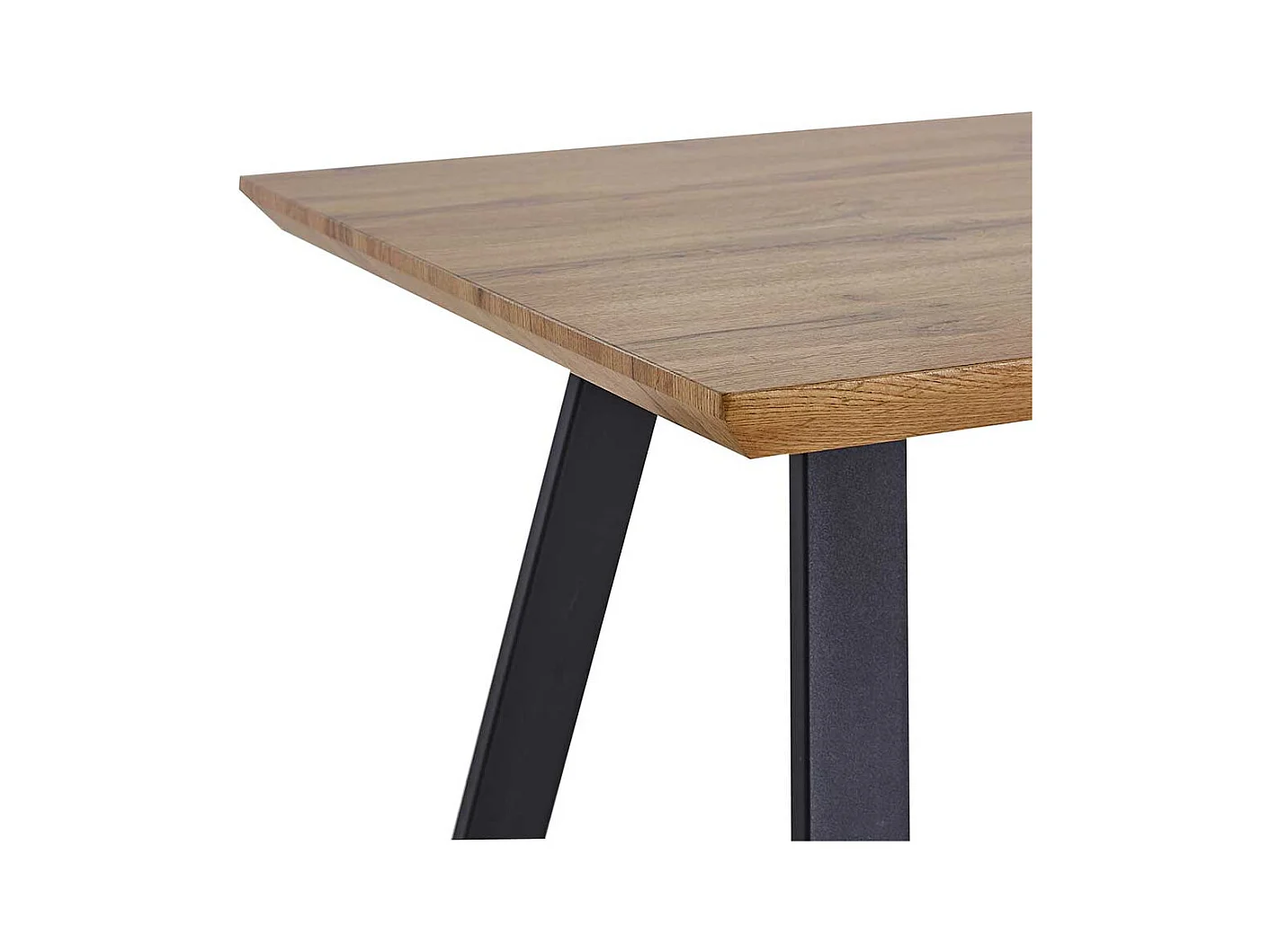 Küchentisch in Schwarz und Wildeiche Optik 140 cm breit