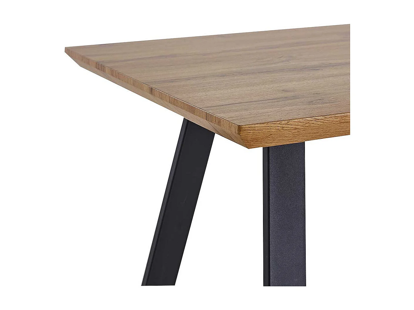 Küchentisch in Schwarz und Wildeiche Optik 140 cm breit