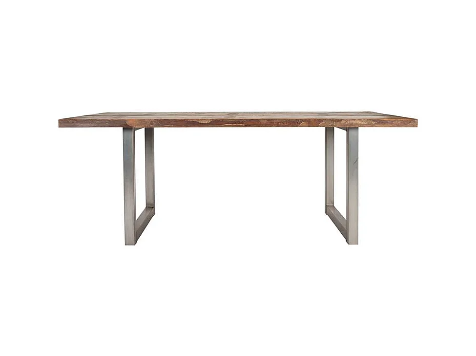 Design Esstisch in Bunt Recyclingholz