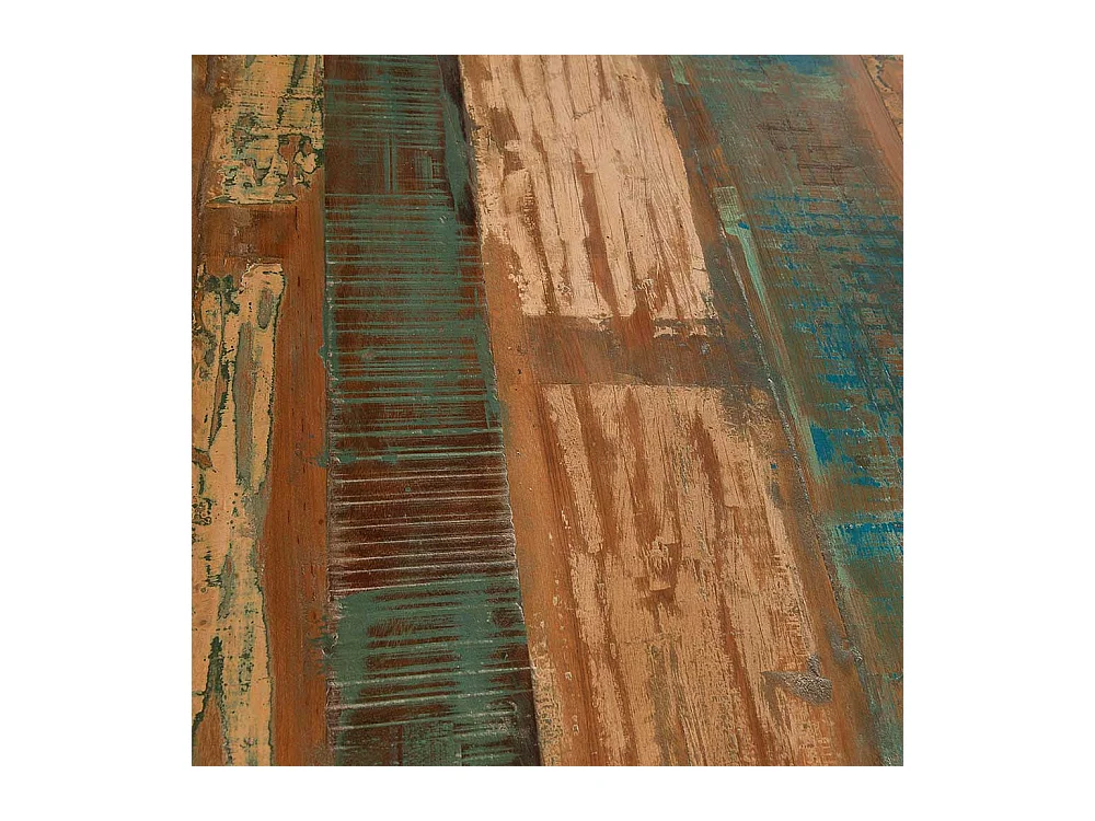 Design Esstisch in Bunt Recyclingholz