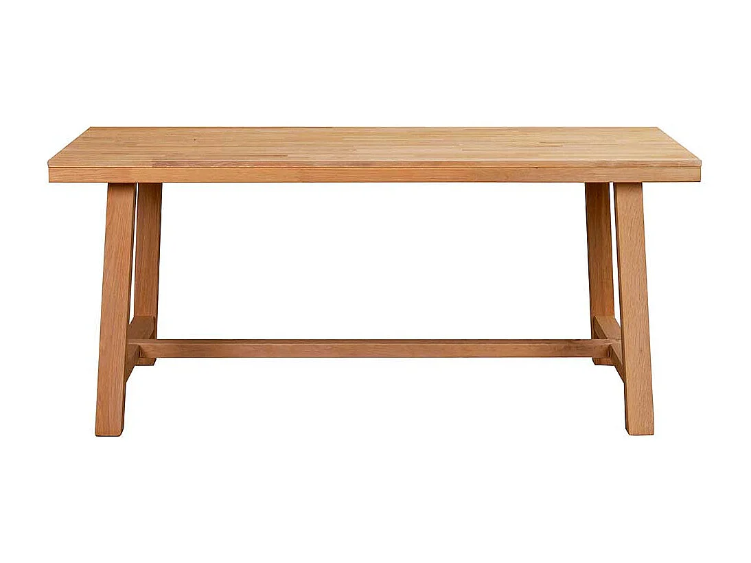 Vollholztisch aus Eiche Massivholz lackiert und gebürstet