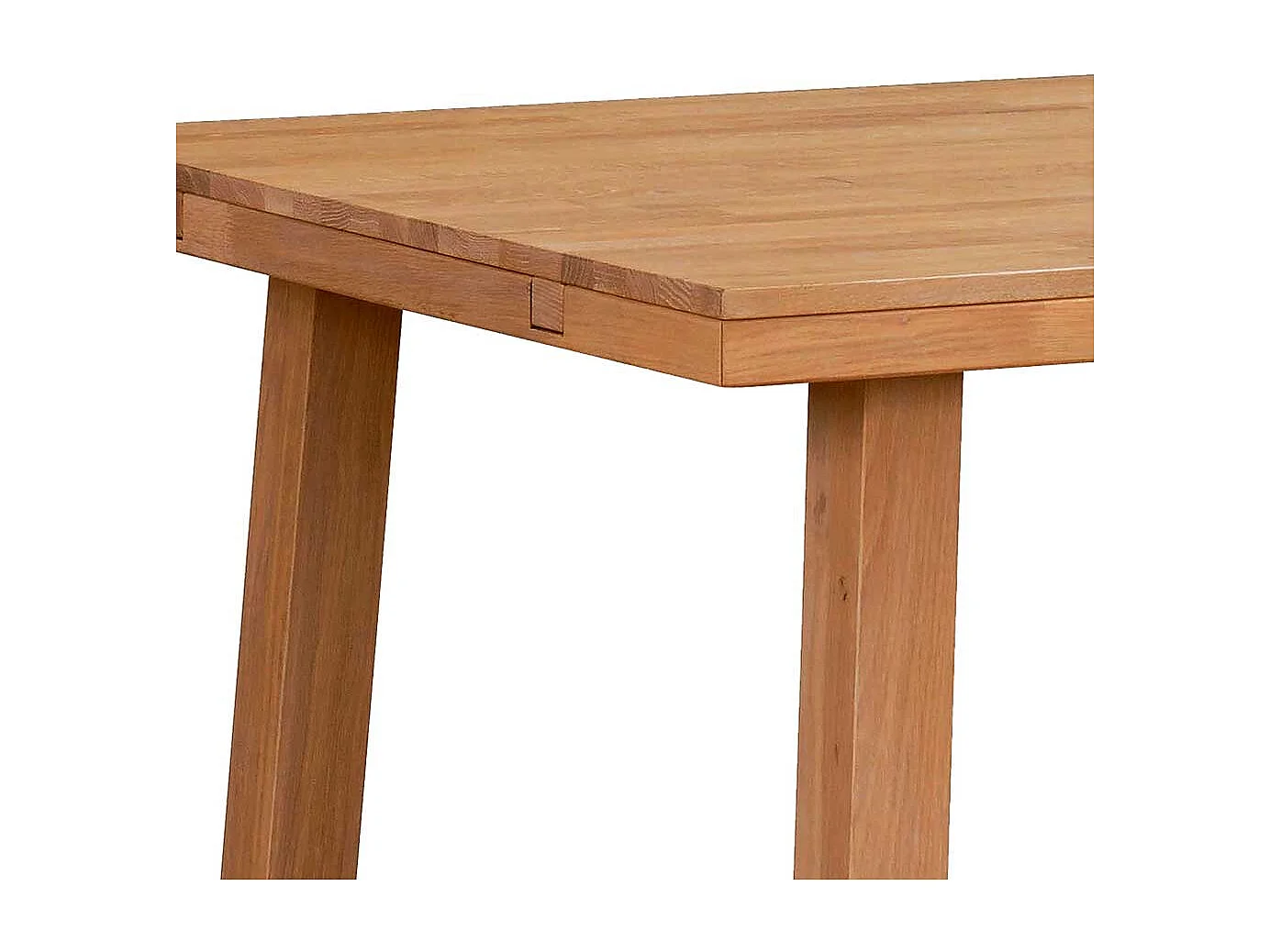 Vollholztisch aus Eiche Massivholz lackiert und gebürstet