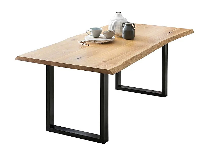 Küchentisch aus Eiche Massivholz Industry und Loft Stil