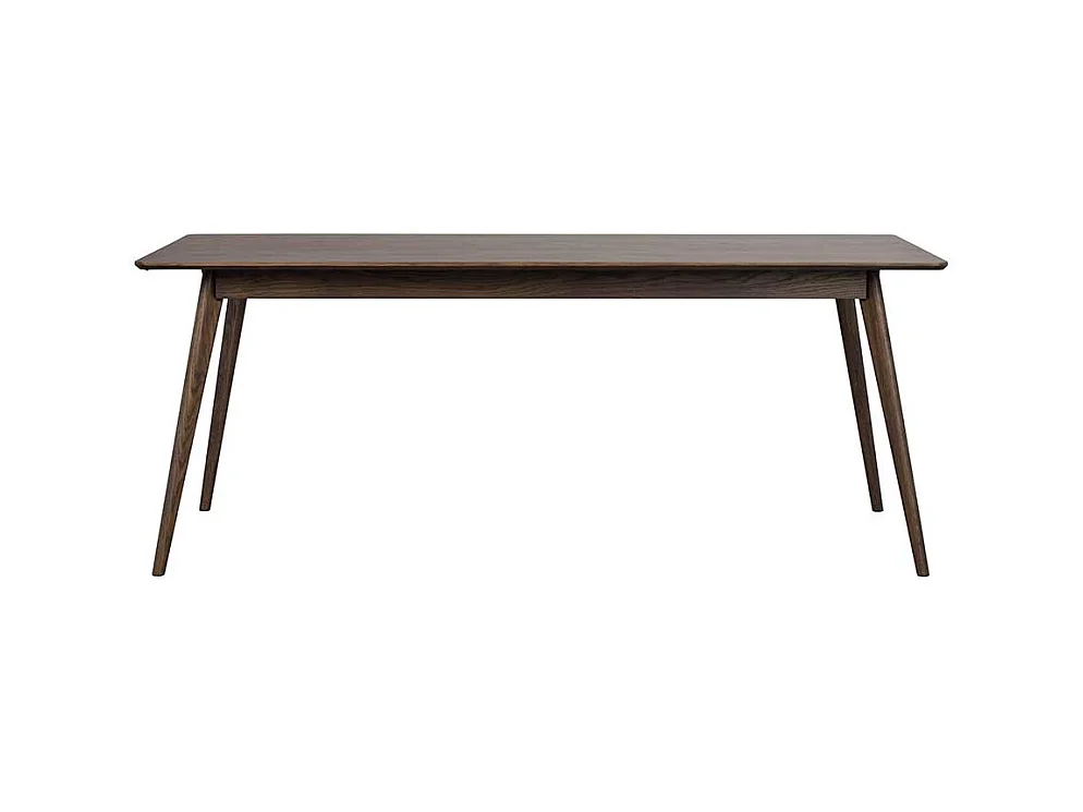 Esszimmertisch optional verlängerbar in Eiche dunkel 75 cm hoch