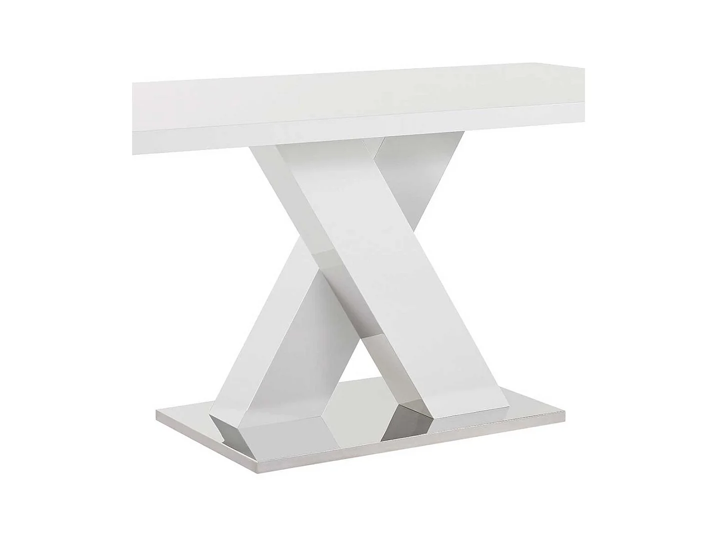 X-Fuß Tisch in Weiß 160 cm breit