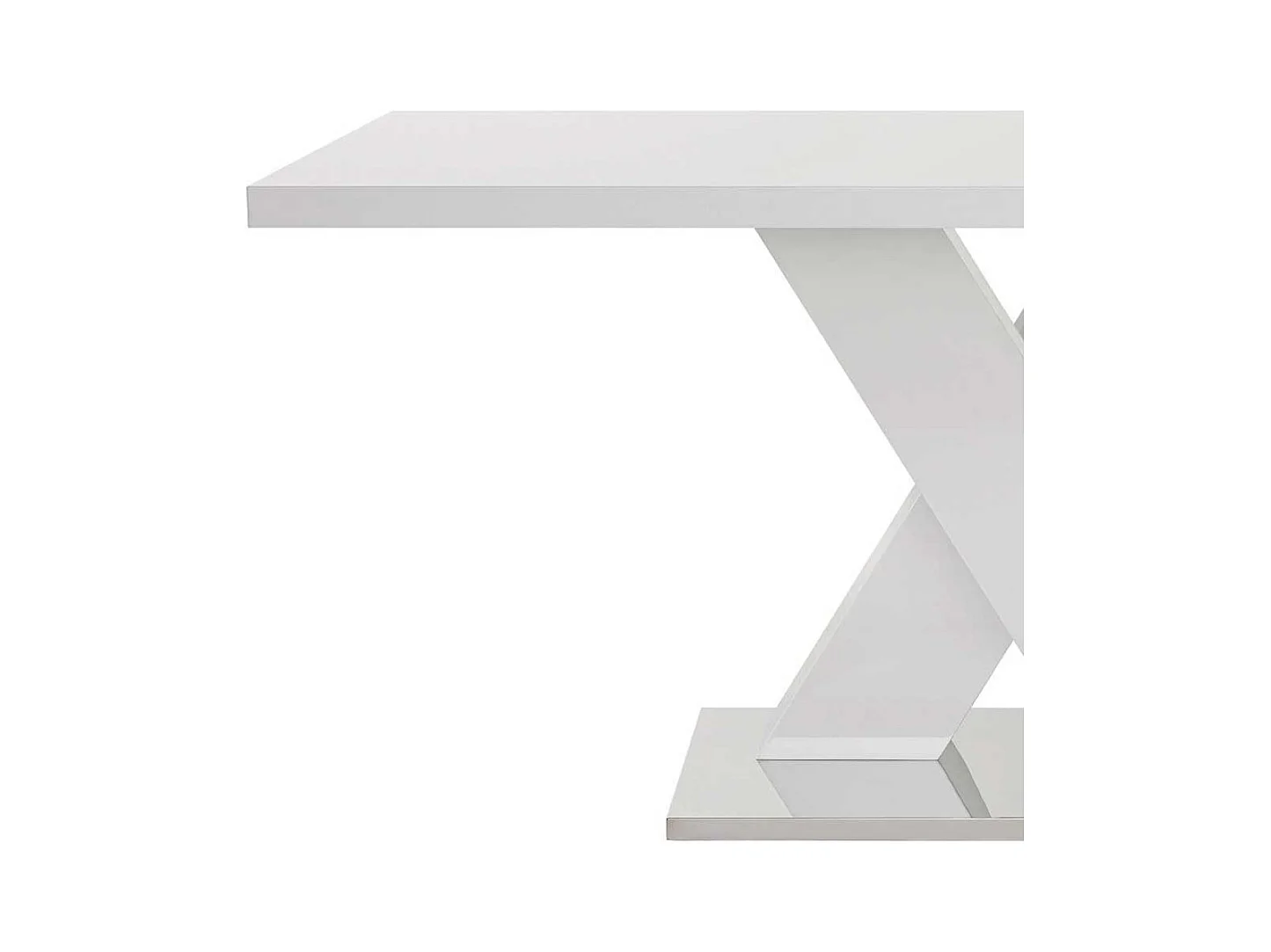 X-Fuß Tisch in Weiß 160 cm breit