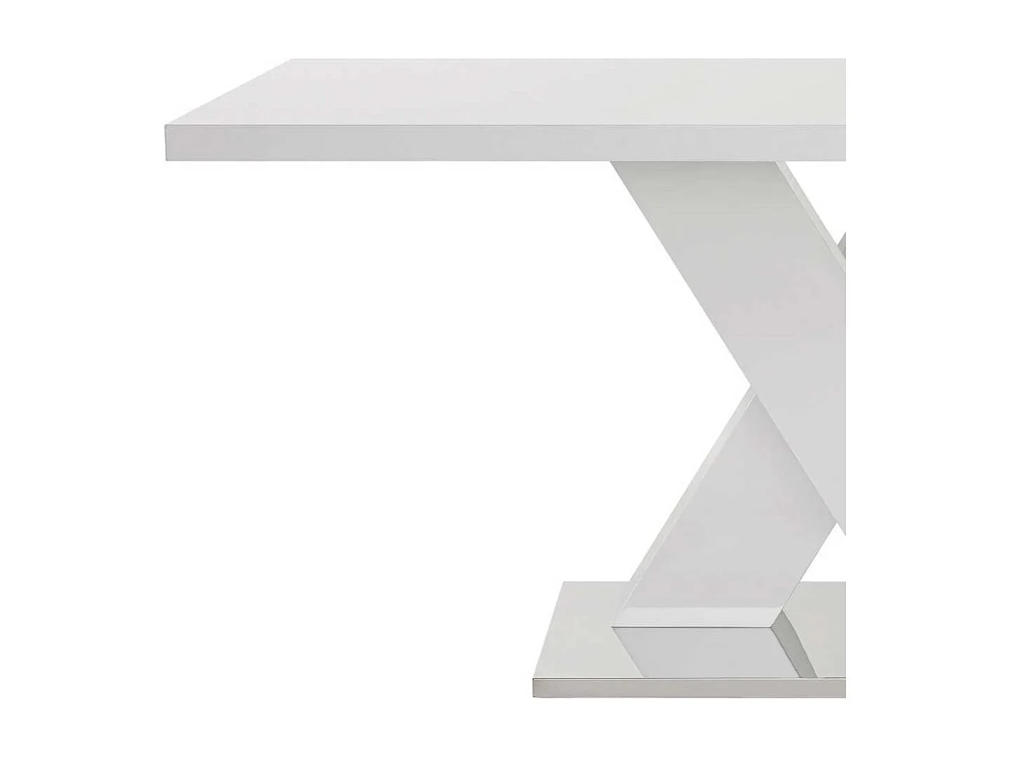 X-Fuß Tisch in Weiß 160 cm breit