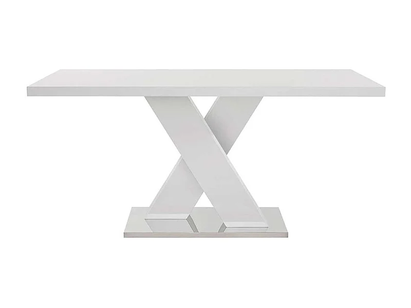 X-Fuß Tisch in Weiß 160 cm breit