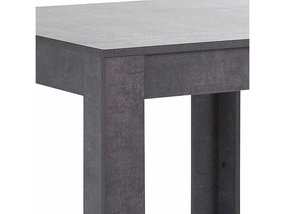 Küchentisch in Beton Grau Vierfußgestell