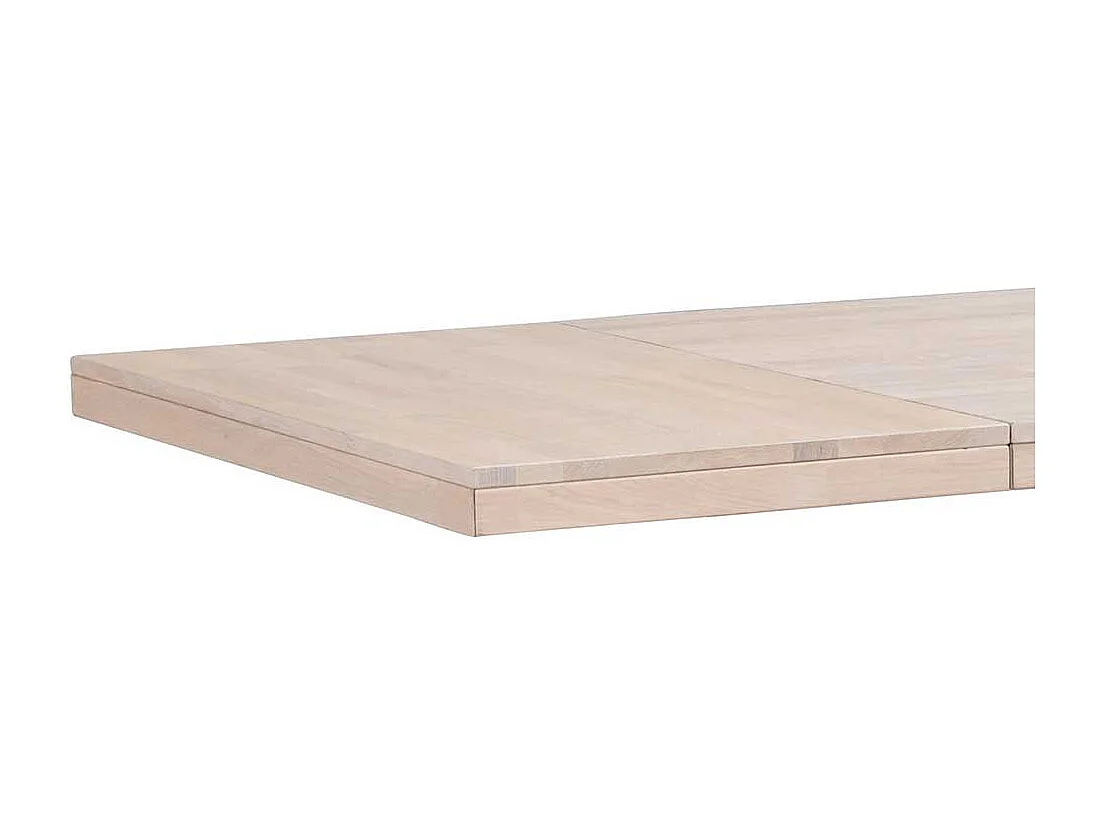 Esszimmer Tisch in Eichefarben White Wash Metallgestell