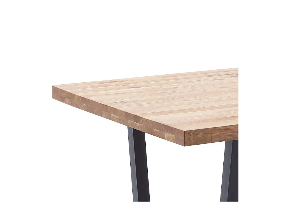 Esstisch Holztisch in Wildeichefarben und Anthrazit