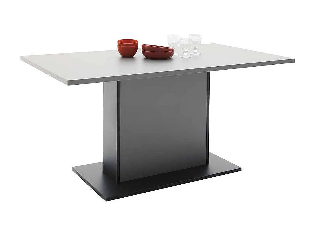 Grauer Esstisch in modernem Design 160x90 cm