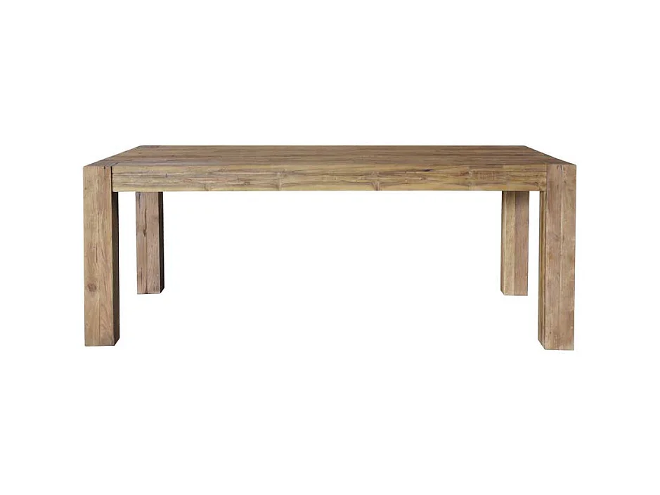 Tisch aus Teak Recyclingholz rustikalen Landhausstil