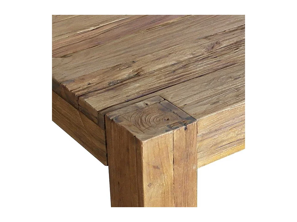 Tisch aus Teak Recyclingholz rustikalen Landhausstil