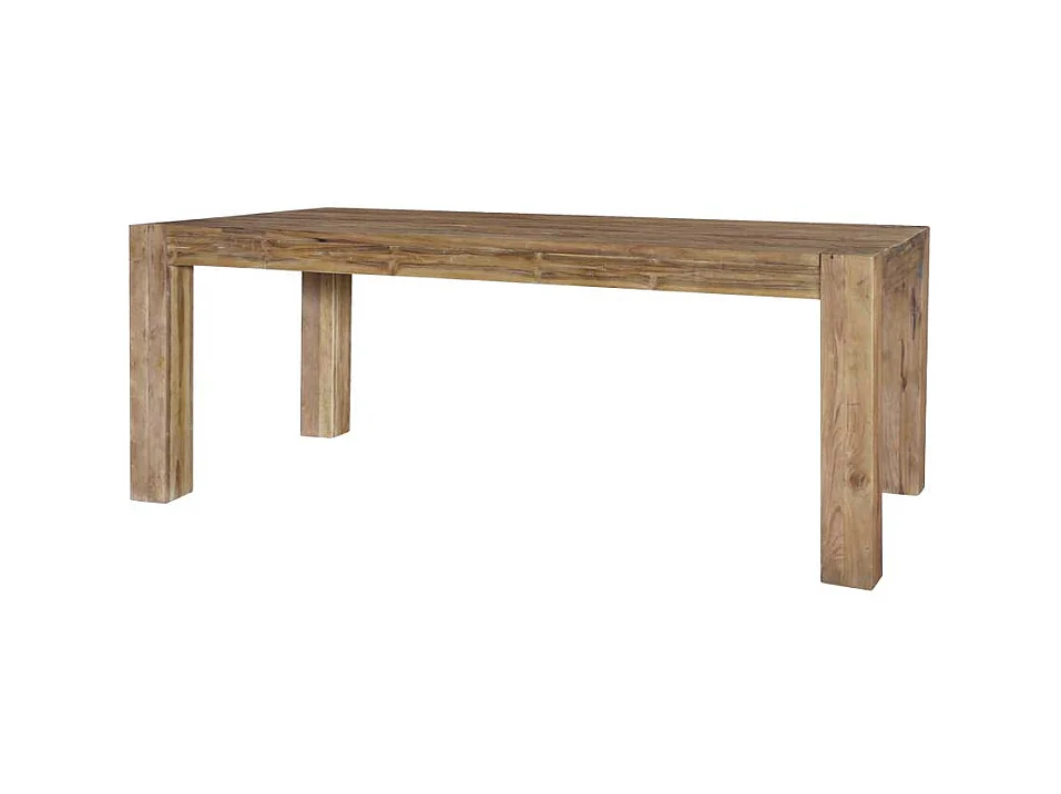 Tisch aus Teak Recyclingholz rustikalen Landhausstil