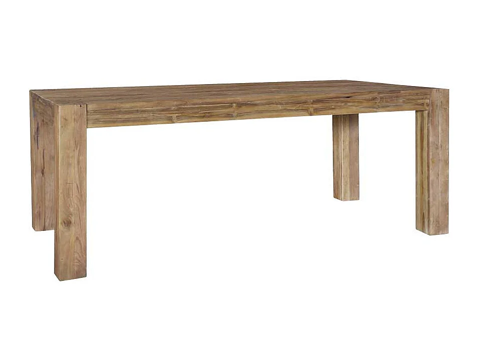 Tisch aus Teak Recyclingholz rustikalen Landhausstil