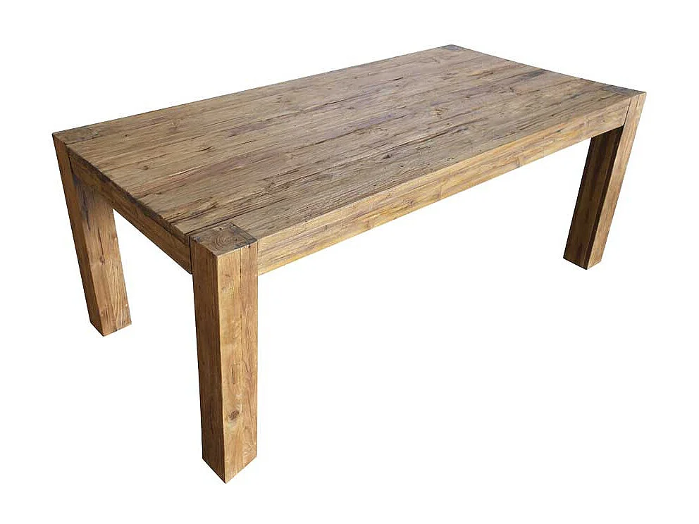 Tisch aus Teak Recyclingholz rustikalen Landhausstil