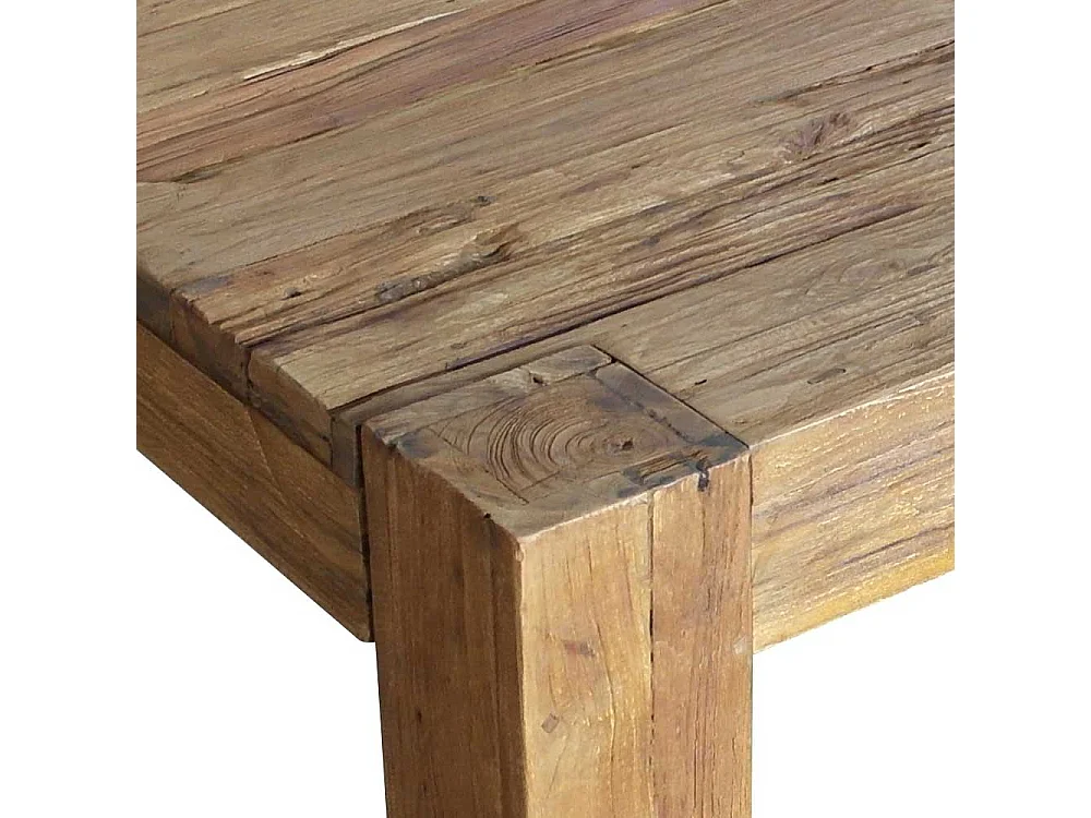 Tisch aus Teak Recyclingholz rustikalen Landhausstil