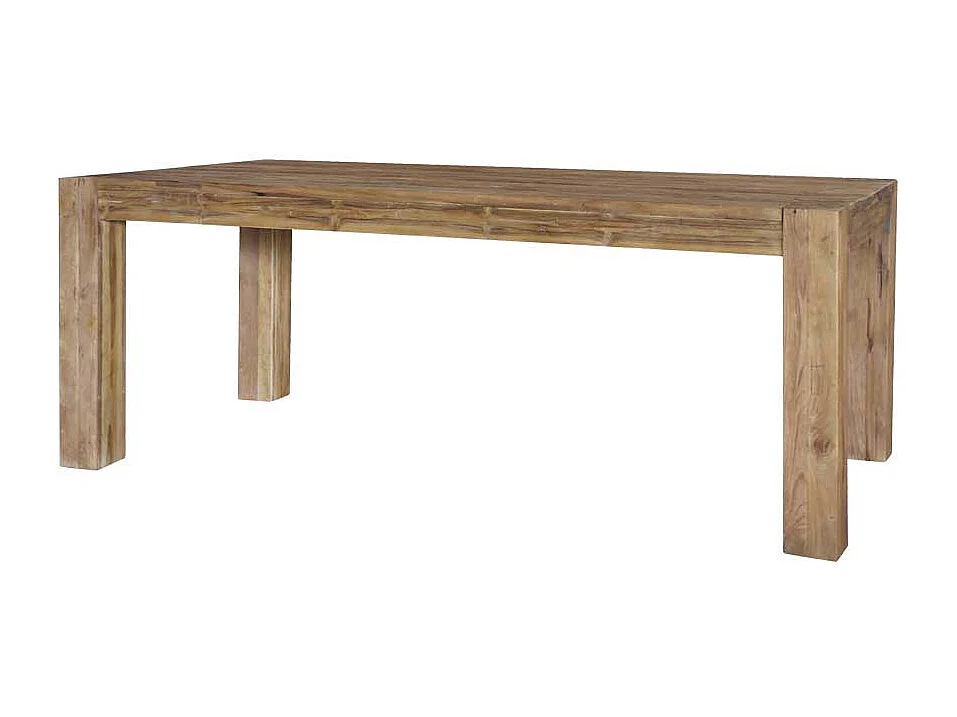 Tisch aus Teak Recyclingholz rustikalen Landhausstil