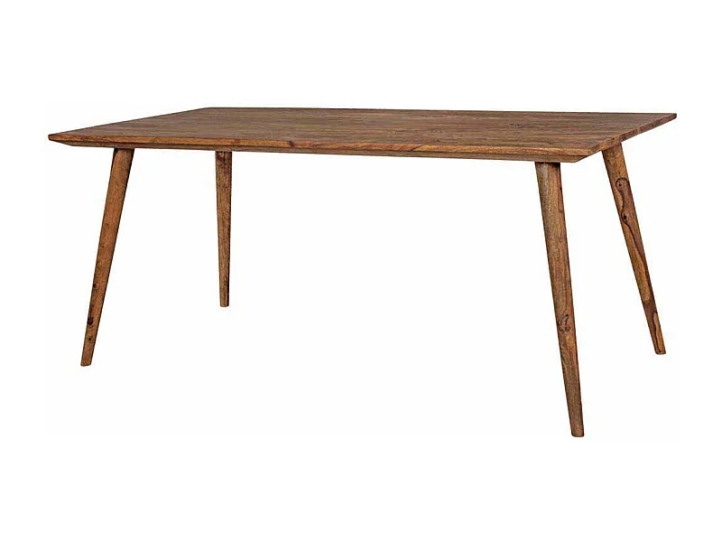 Esszimmertisch aus Sheesham Massivholz Retro Design