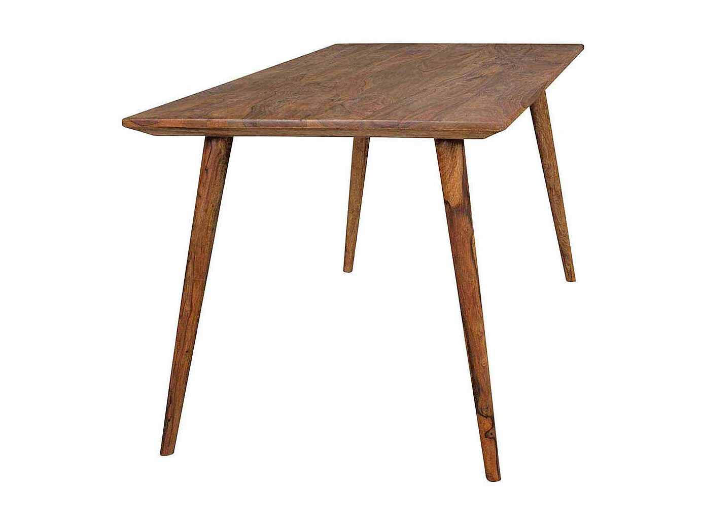 Esszimmertisch aus Sheesham Massivholz Retro Design