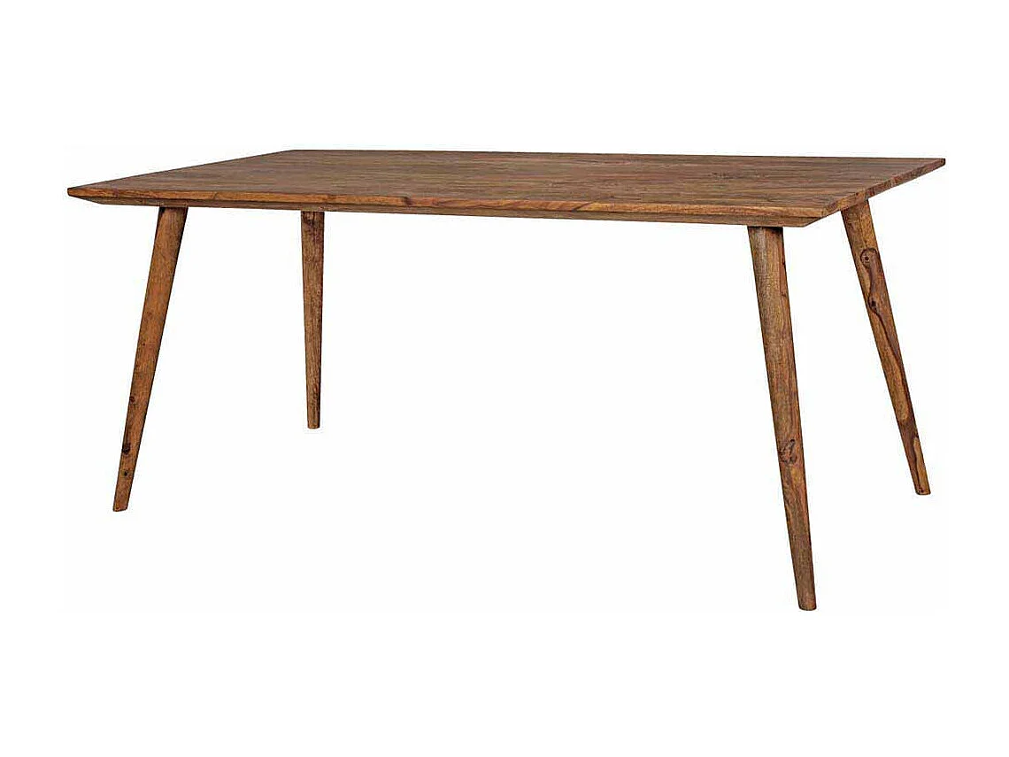 Esszimmertisch aus Sheesham Massivholz Retro Design