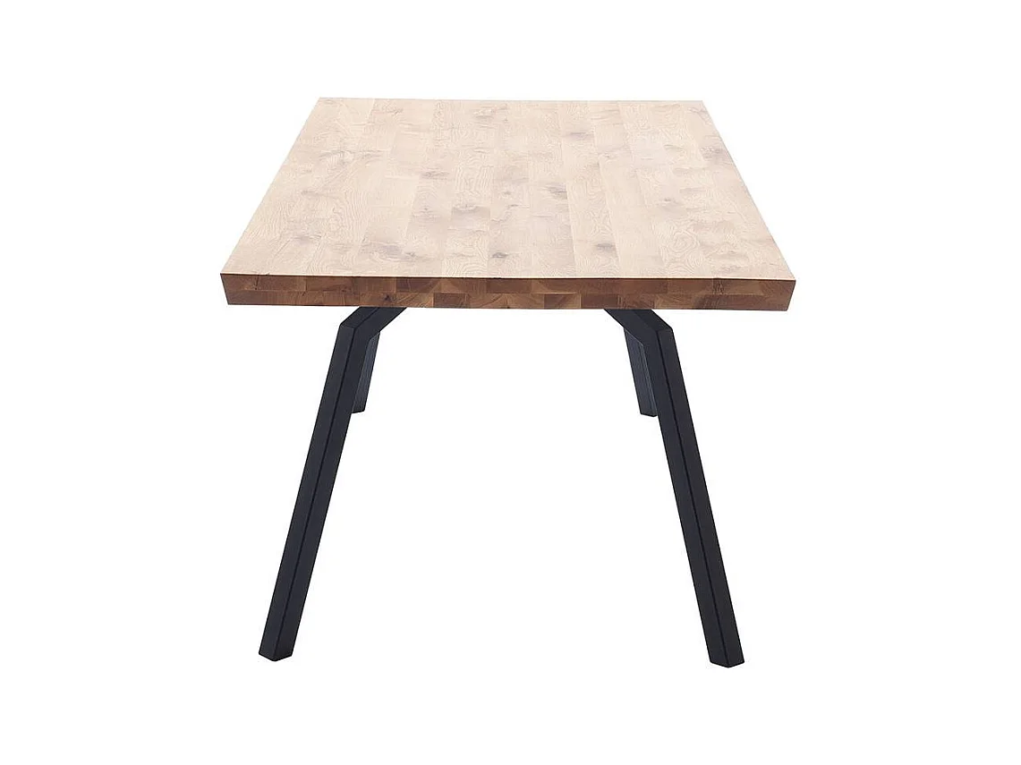 Esstisch Holztisch in Wildeichefarben mit Vierfußgestell