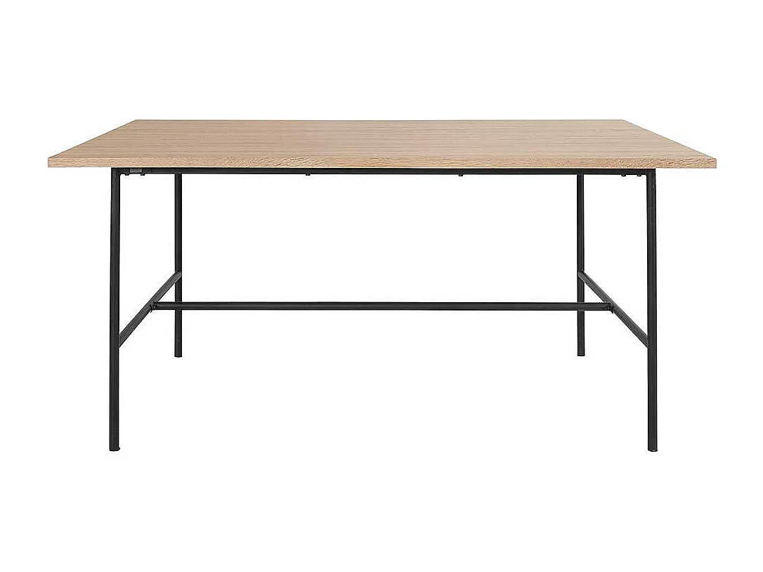 Esstisch Tisch Esszimmer in Eichefarben und Schwarz