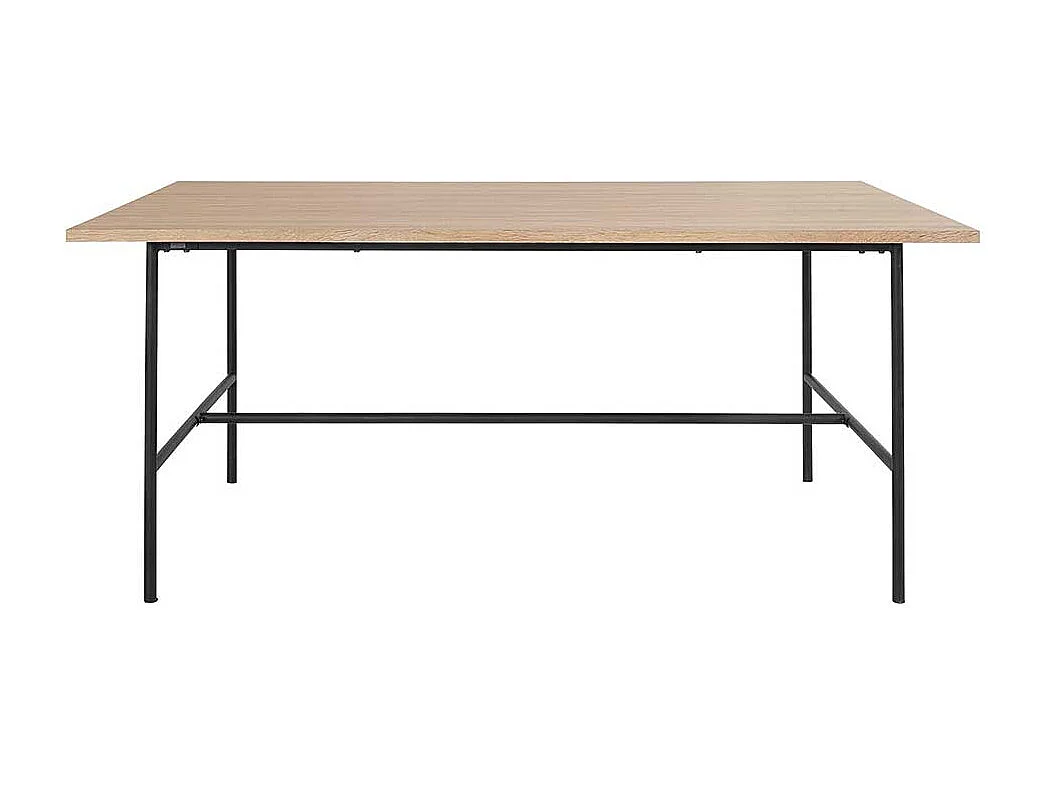 Esstisch Tisch Esszimmer in Eichefarben und Schwarz