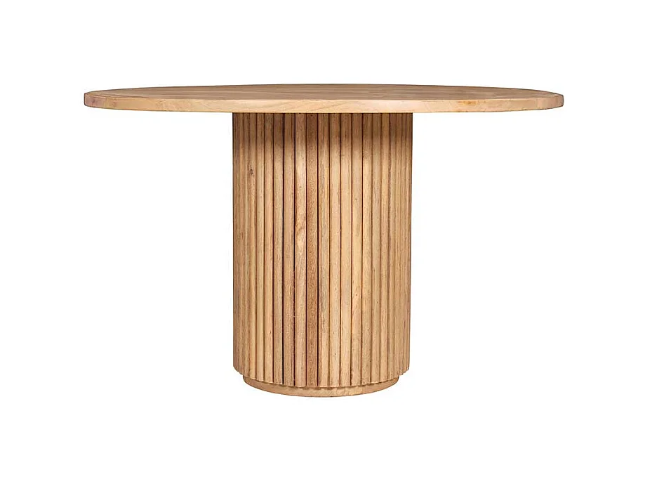 Esstisch Holztisch in runder Form mit Massivholzplatte