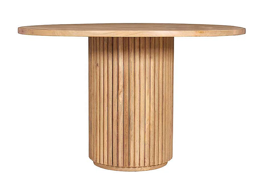 Esstisch Holztisch in runder Form mit Massivholzplatte