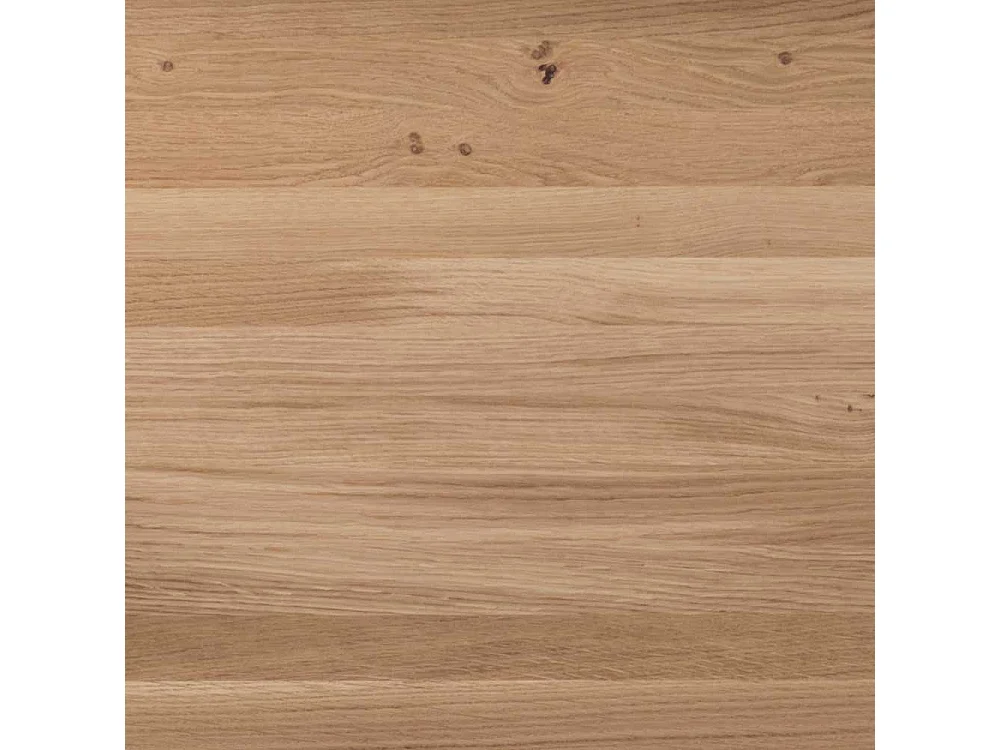 Esszimmertisch aus Eiche massiv weiß geölt Skandi Design