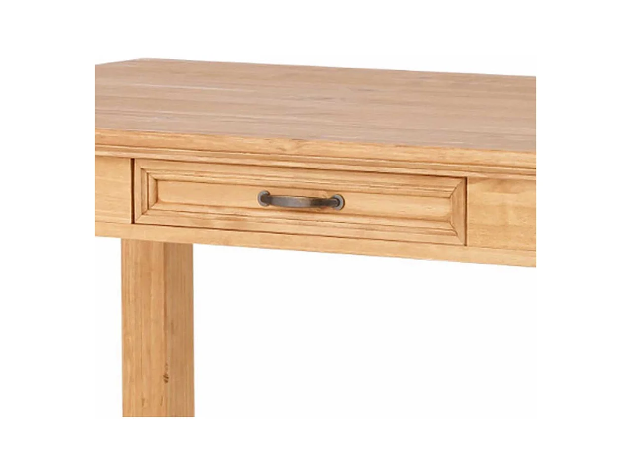 Esstisch Holztisch in Kieferfarben mit einer Schublade