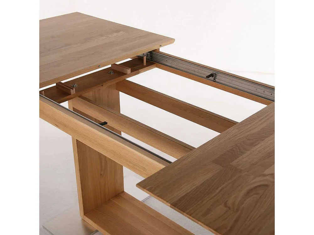 Esszimmertisch aus Eiche Massivholz Mittelauszug