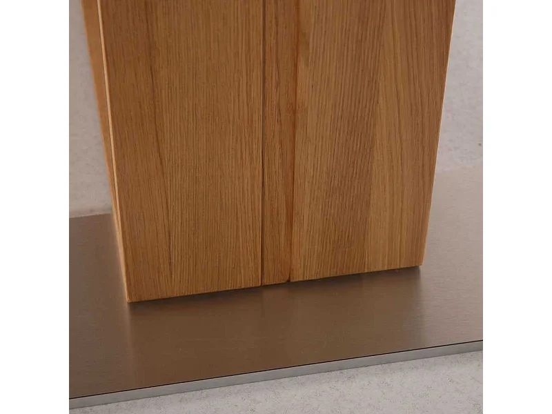 Esszimmertisch aus Eiche Massivholz Mittelauszug