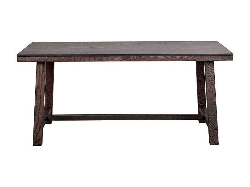 Massivholztisch in Eiche dunkel gebürstet und lackiert