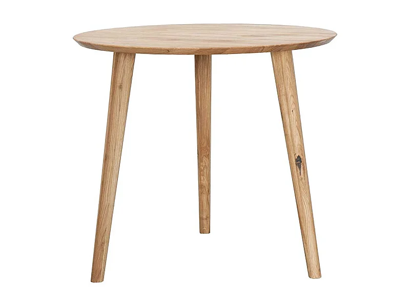 Esszimmer Tisch aus Wildeiche Massivholz rund