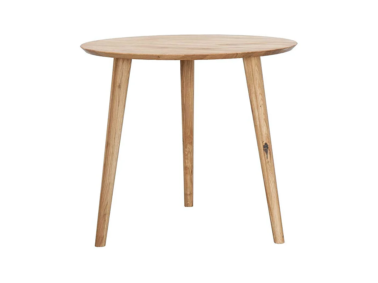 Esszimmer Tisch aus Wildeiche Massivholz rund