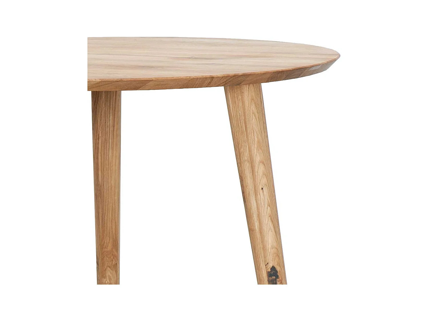 Esszimmer Tisch aus Wildeiche Massivholz rund