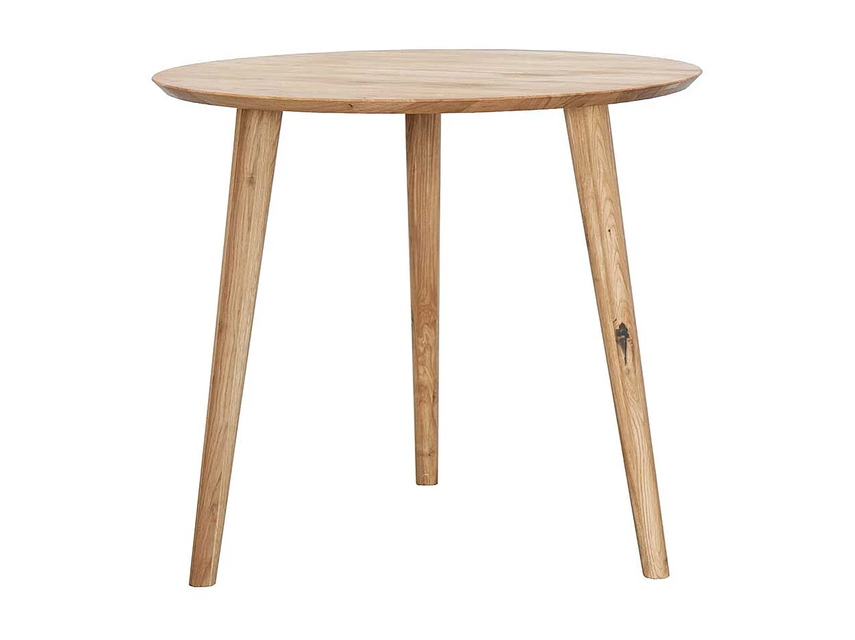 Esszimmer Tisch aus Wildeiche Massivholz rund