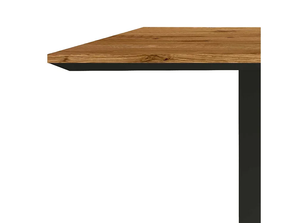 Industrietisch in Eichefarben Schwarz