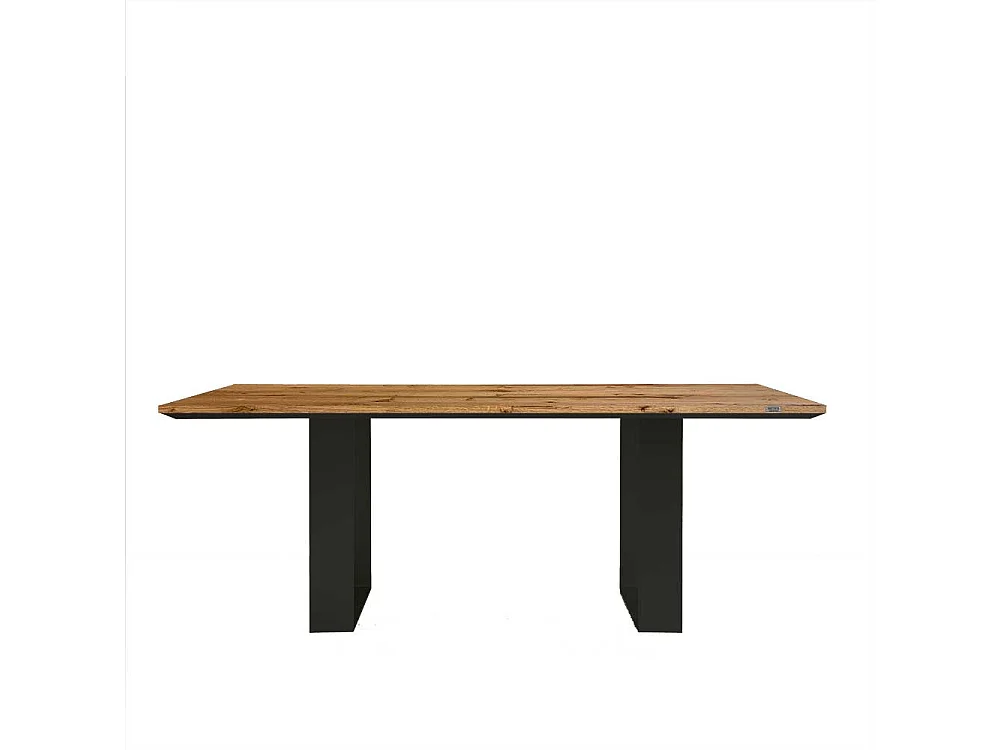 Industrietisch in Eichefarben Schwarz