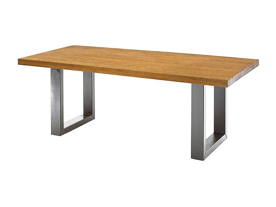 Esszimmertisch aus Eiche Massivholz geölt modern