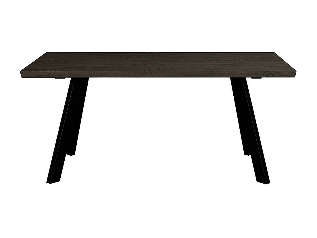 Esszimmer Tisch in Eiche dunkel und Schwarz 170 cm breit