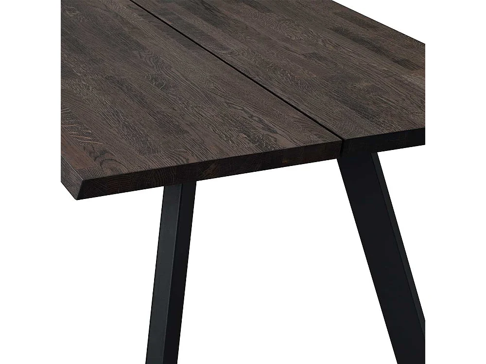 Esszimmer Tisch in Eiche dunkel und Schwarz 170 cm breit