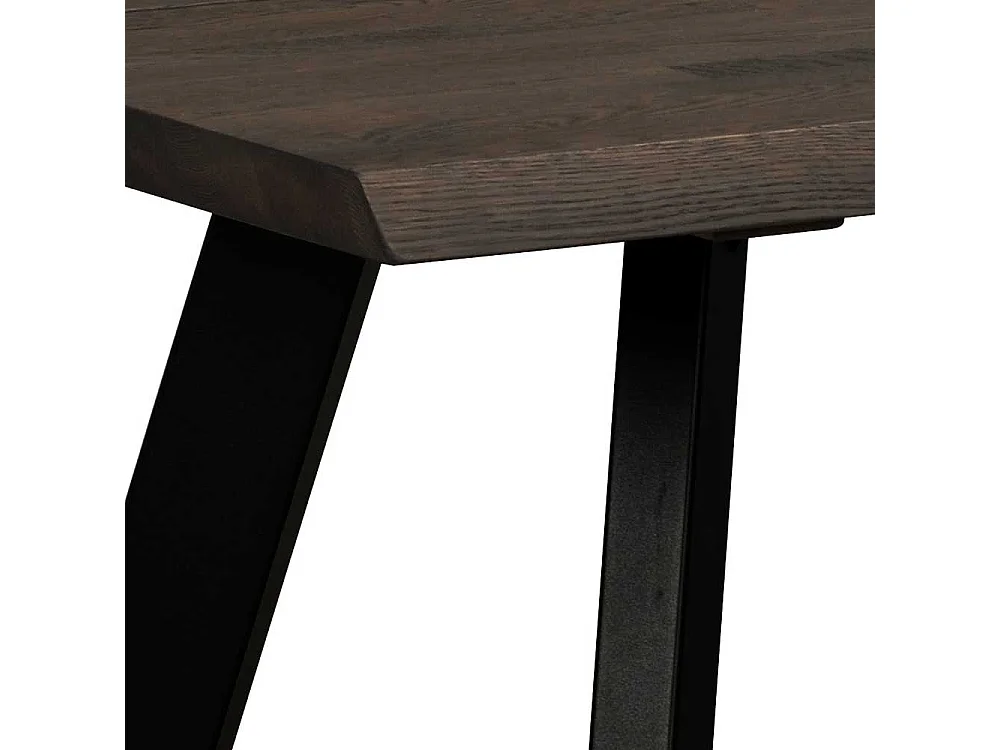 Esszimmer Tisch in Eiche dunkel und Schwarz 170 cm breit