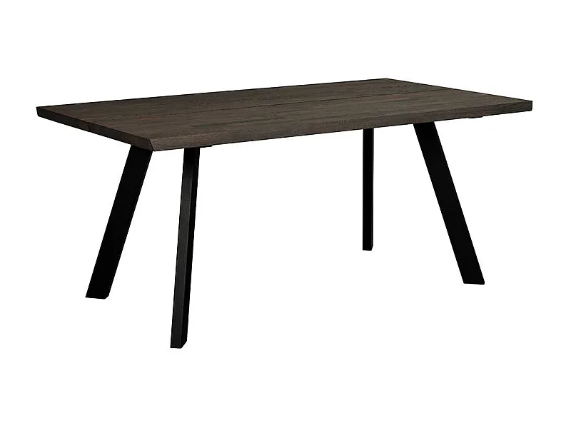 Esszimmer Tisch in Eiche dunkel und Schwarz 170 cm breit