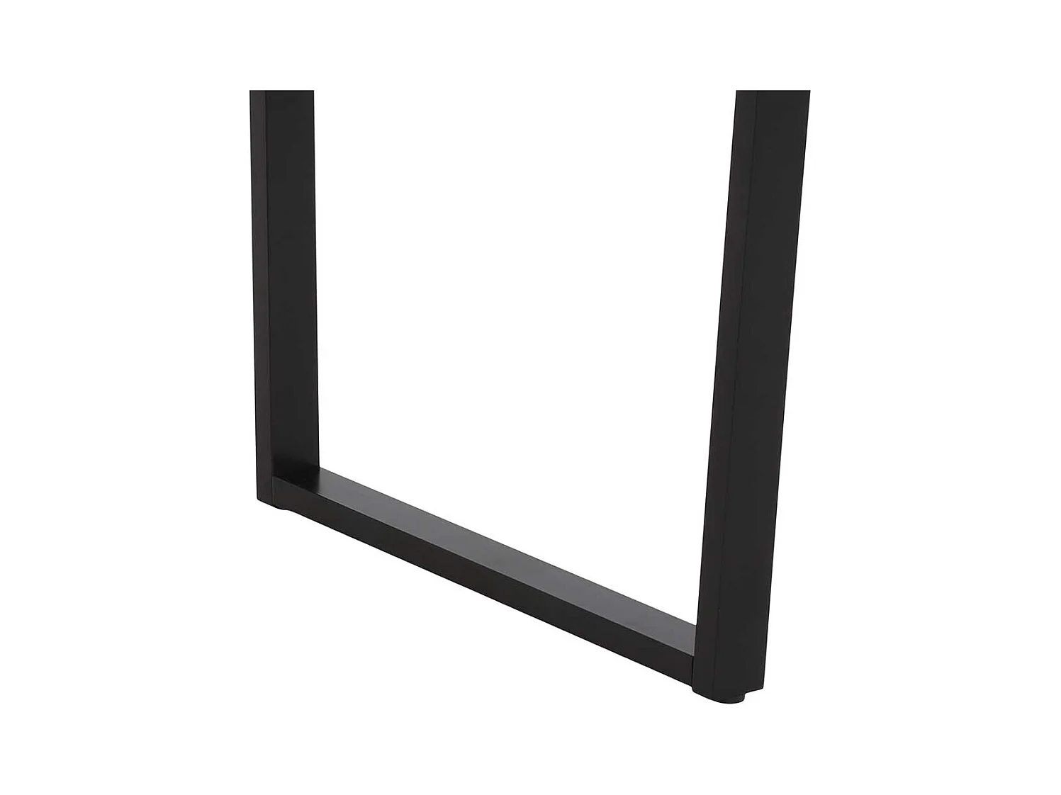 Essenstisch in Weiß und Schwarz Bügelgestell aus Metall