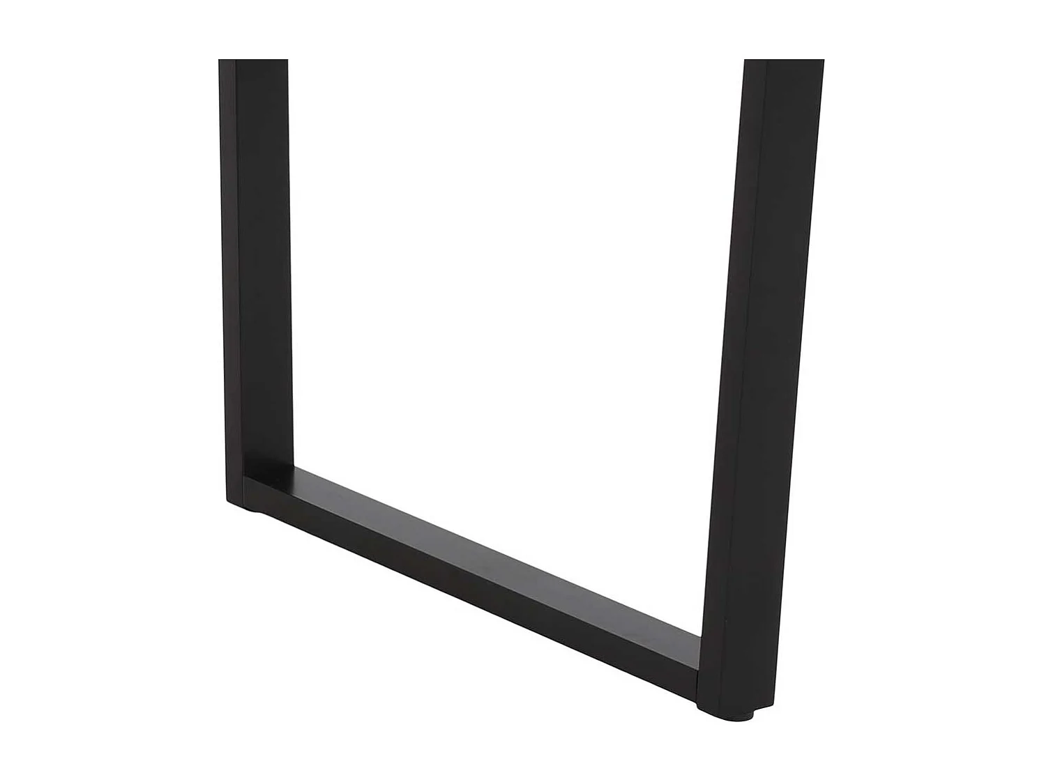 Essenstisch in Weiß und Schwarz Bügelgestell aus Metall